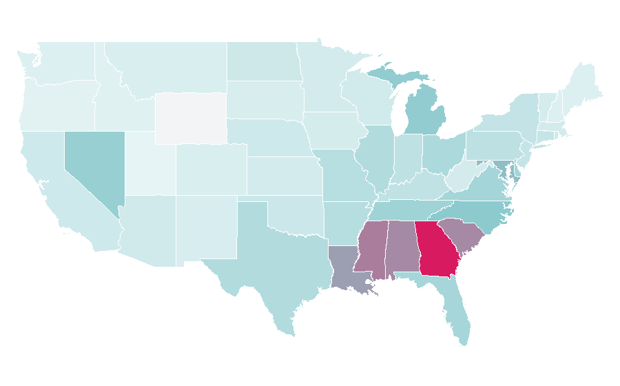 Affinity by region — Young Jeezy, United States