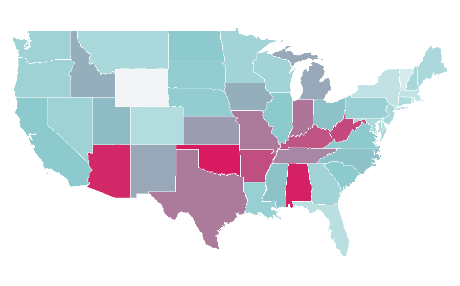 Affinité par région — Young Sheldon, États-Unis