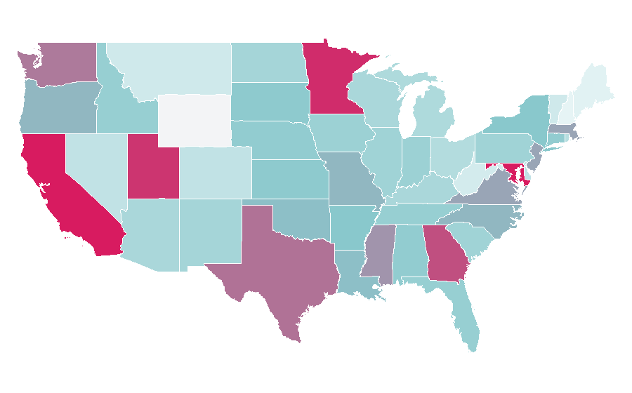 Afinidad por región — Youth, Estados Unidos