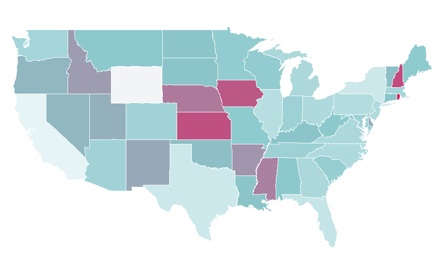 Affinity by region — Youth subculture, United States