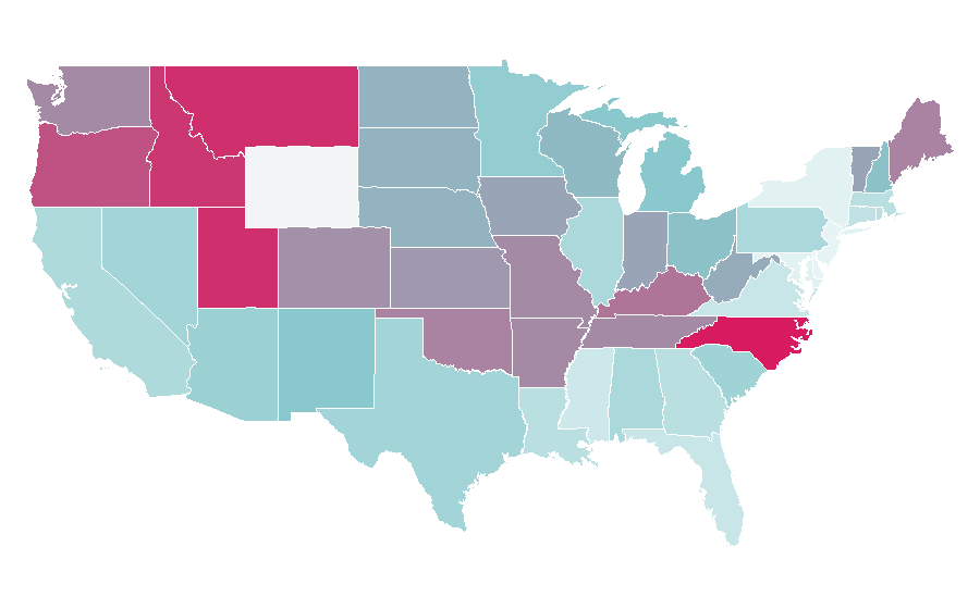 Affinity by region — Zach Galifianakis, United States