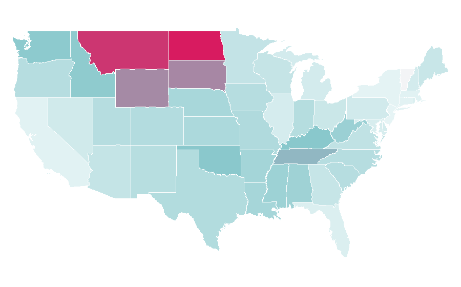 Affinity by region — Zach Top, United States