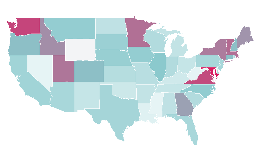 Affinity by region — Zambia, United States