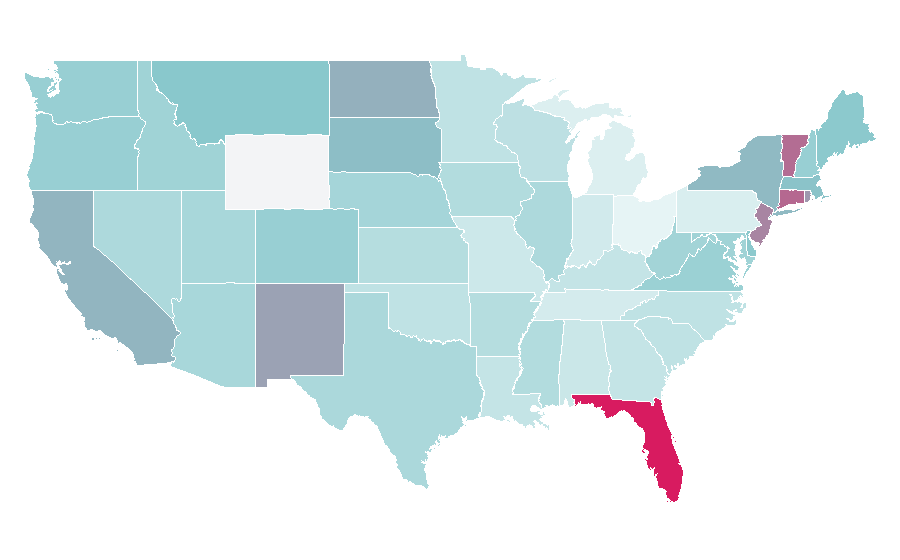 Affinity by region — Zamora, Spain, United States