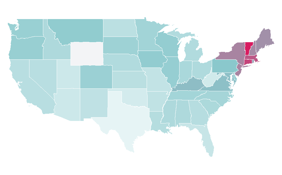 Affinity by region — Zappos, United States