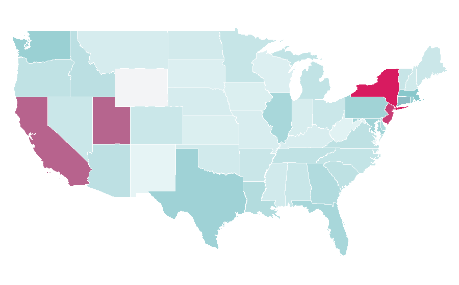Affinity by region — Zara Kids, United States