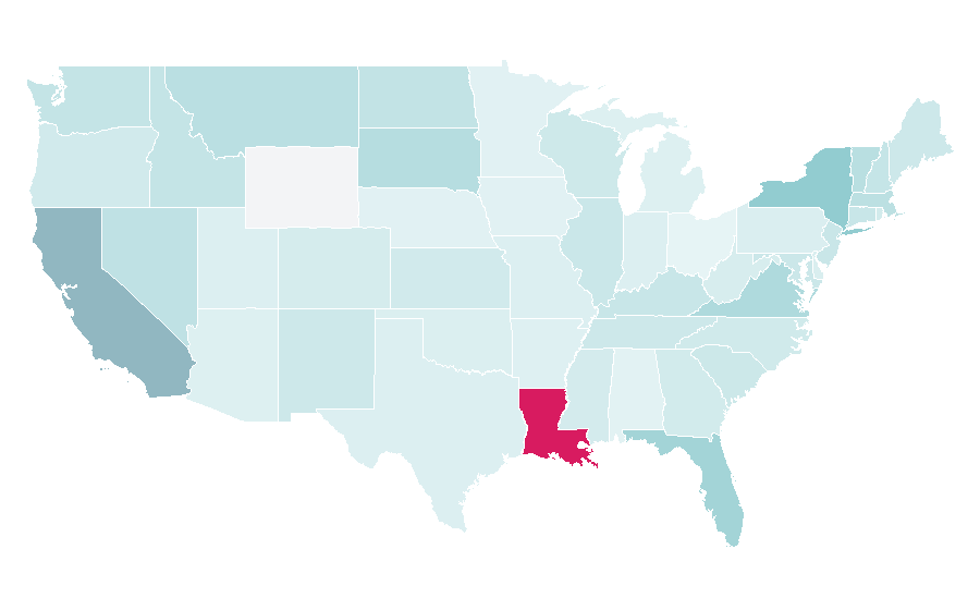 Affinity by region — ZDF, United States