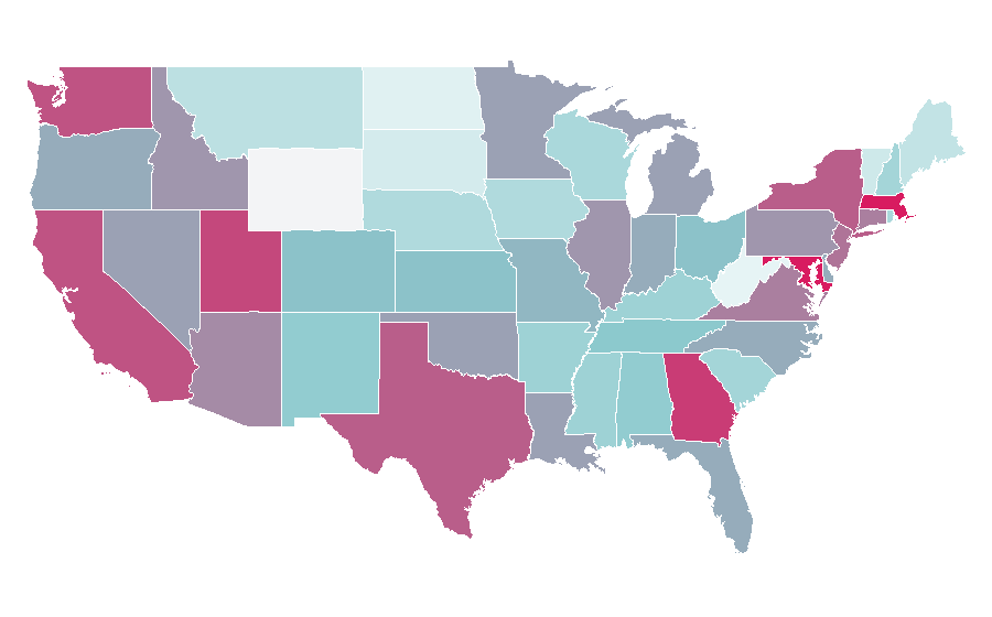 Affinität nach Region — Zendaya, USA