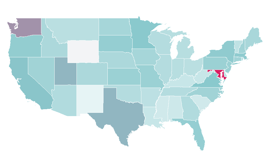 Affinity by region — Zenith, United States