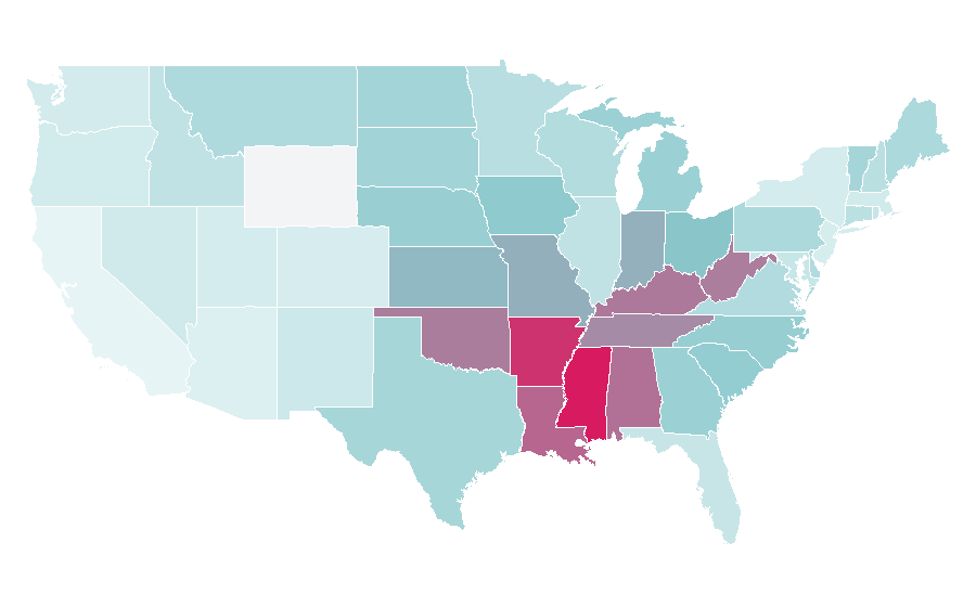 Affinity by region — Zero-turn mower, United States