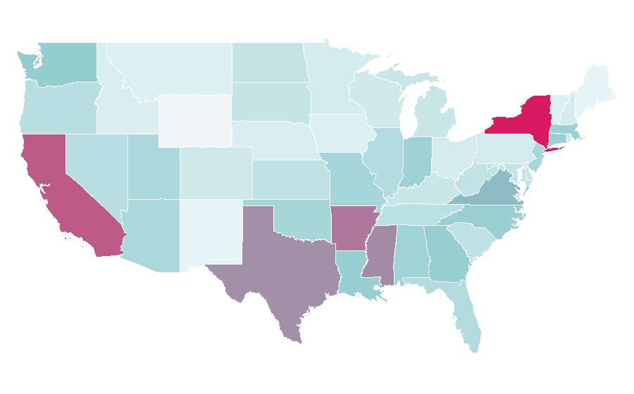 Affinity by region — Zeta, United States