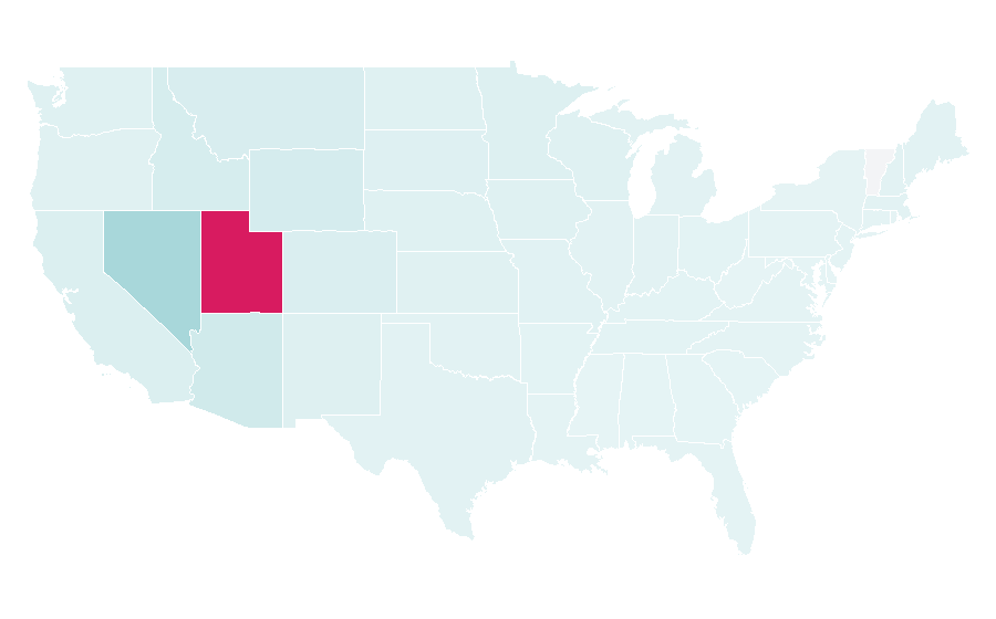 Affinity by region — Zion National Park, United States