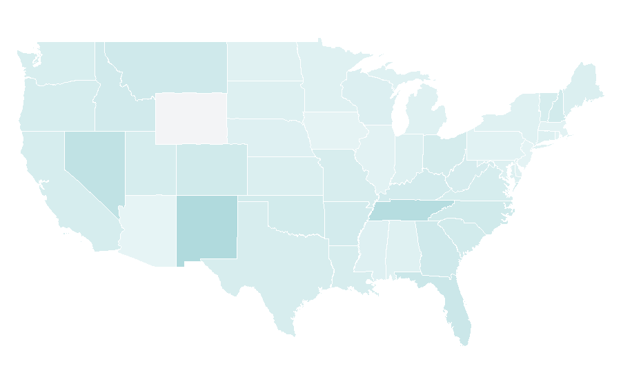 Affinity by region — Zip-line, United States