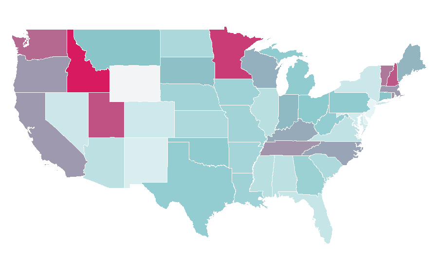 Affinity by region — Zoboomafoo, United States