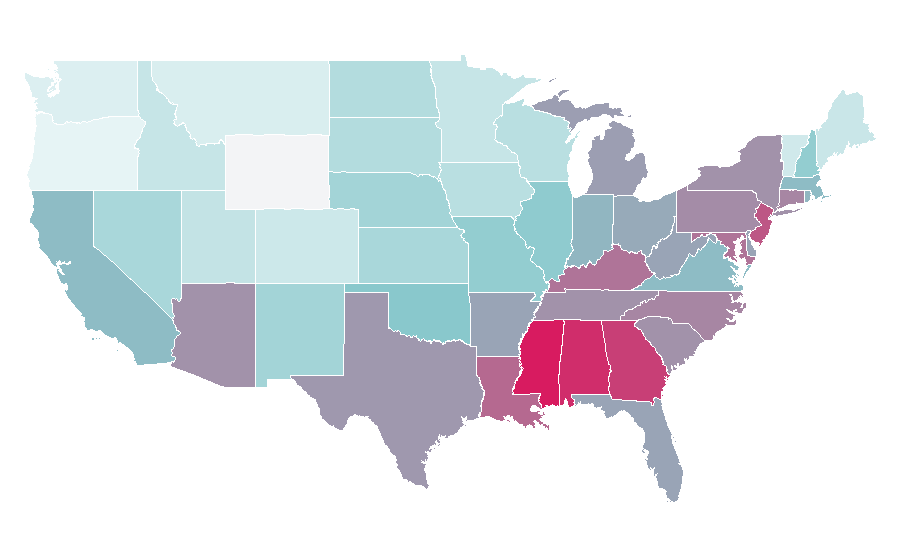 Affinity by region — Zoey 101, United States