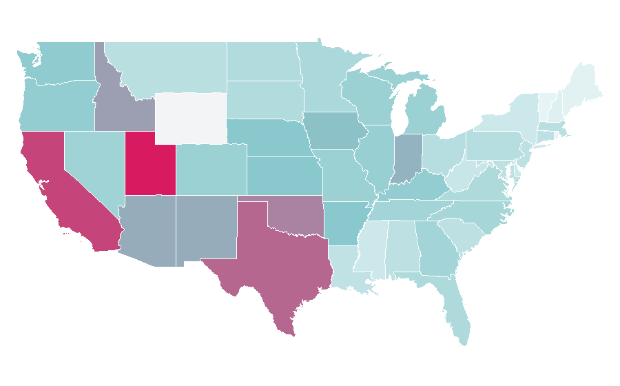 Affinity by region — Zootopia, United States