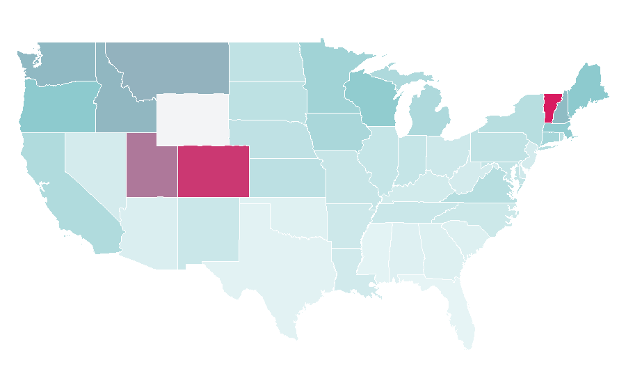 Affinity by region — Zwift, United States