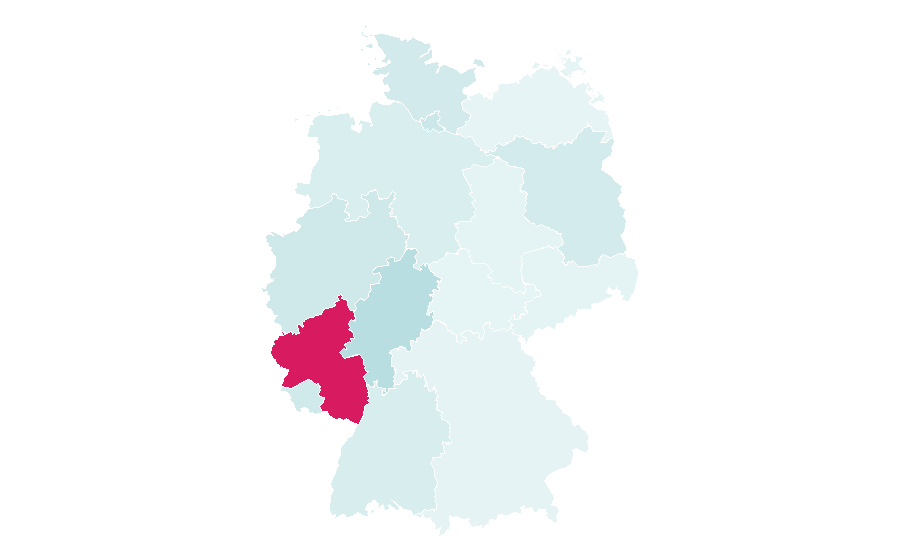 Affinity by region — 1. FSV Mainz 05, Germany