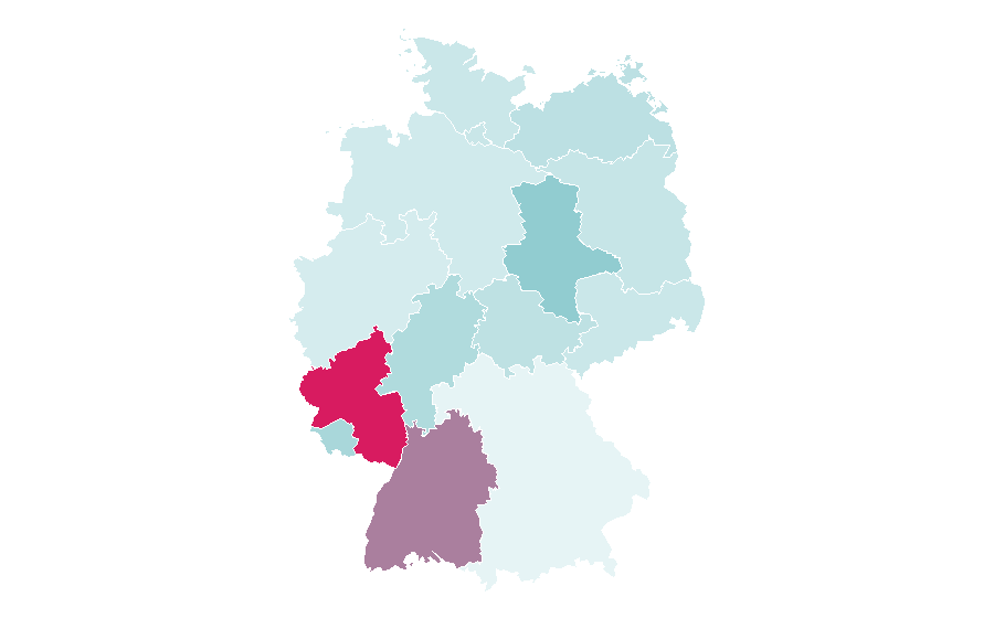 Affinity by region — ADAC Racing Weekend, Germany
