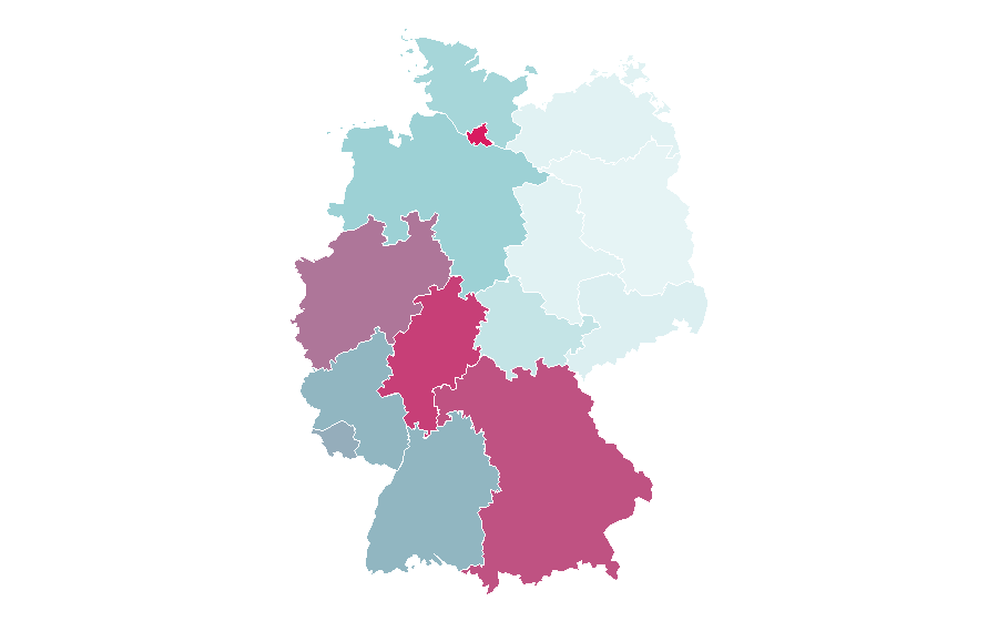 Affinity by region — Arsenal F.C., Germany