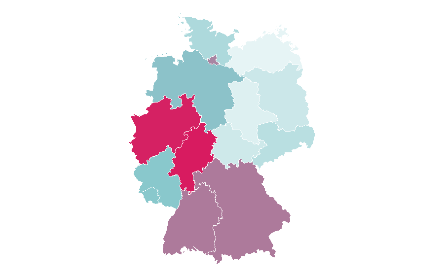 Affinity by region — Atlético Madrid, Germany