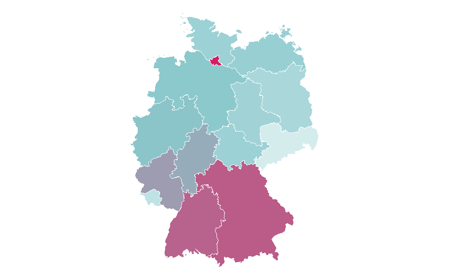 Affinity by region — Burger King, Germany