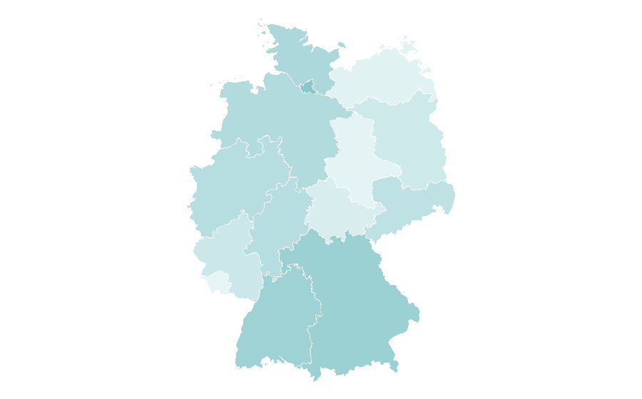 Affinity by region — Denns BioMarkt, Germany