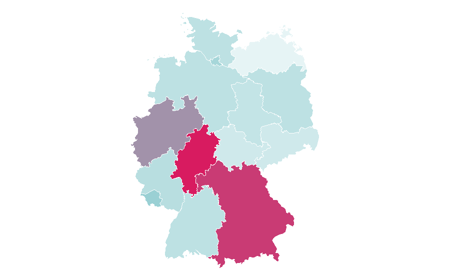 Affinität nach Region — Destroy Lonely, Deutschland