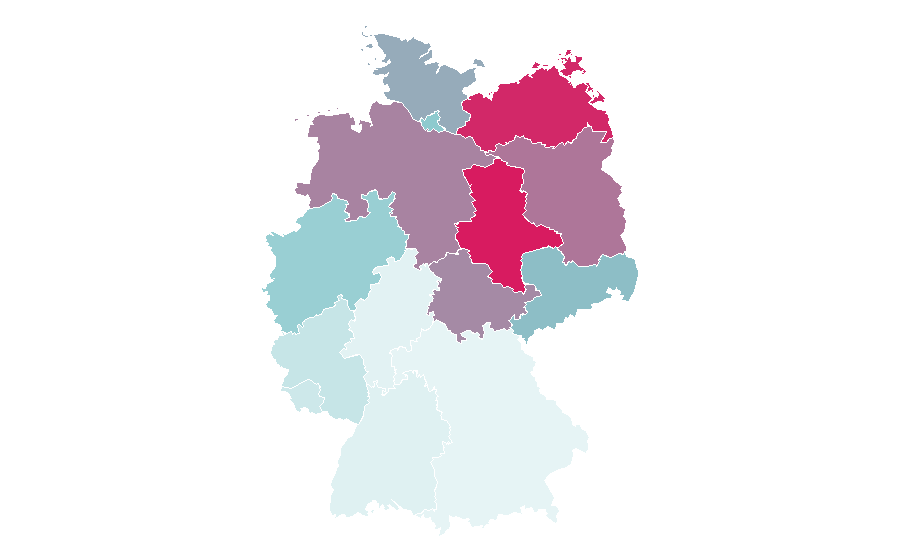 Affinity by region — Dieter Bohlen, Germany