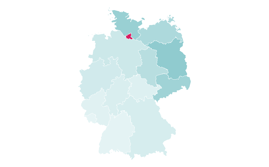 Affinity by region — Domino's Pizza, Germany
