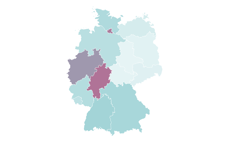 Affinity by region — Egypt national football team, Germany
