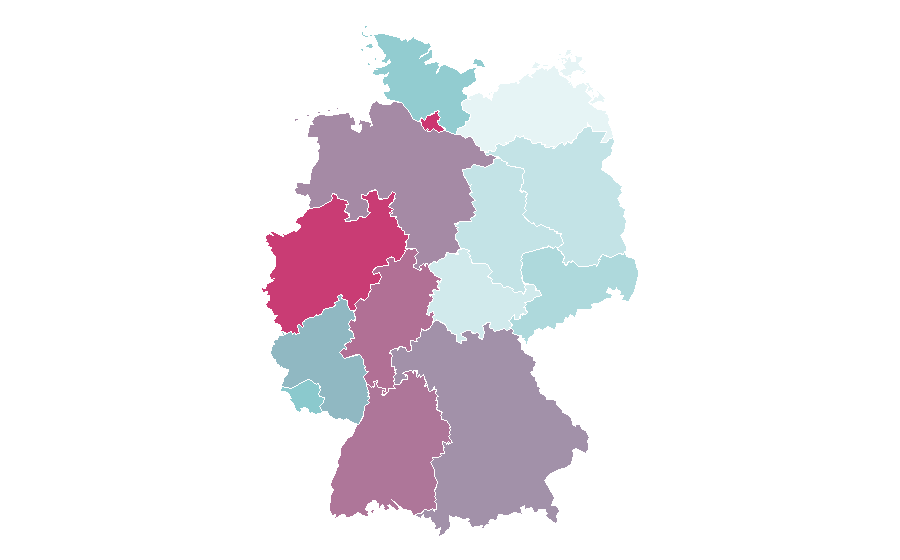 Affinity by region — FC Barcelona, Germany