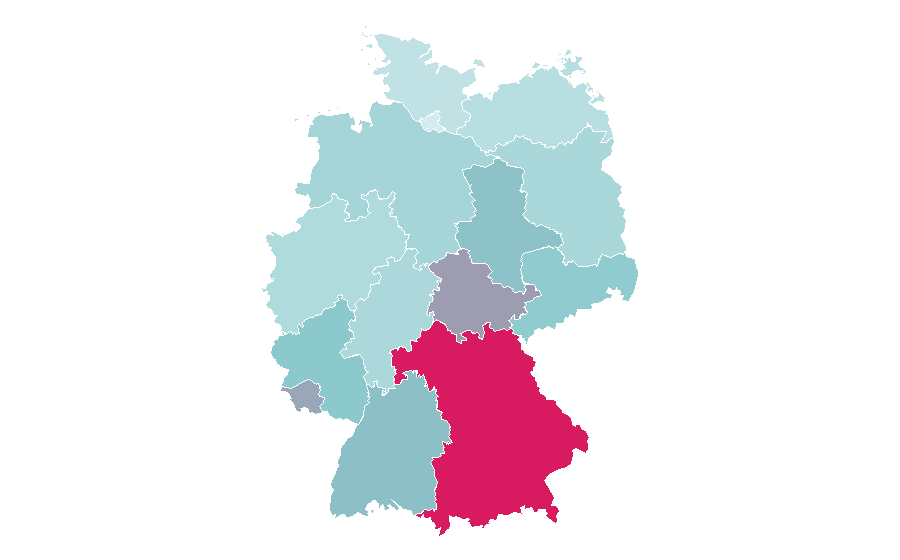 Affinity by region — FC Bayern Munich, Germany