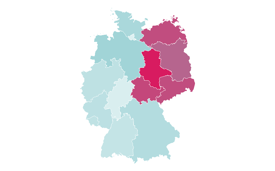 Affinity by region — Florian Silbereisen, Germany