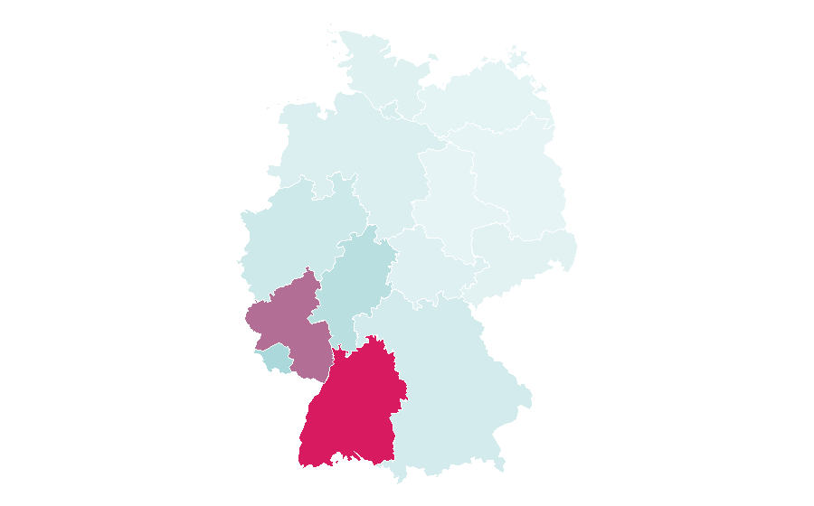 Affinity by region — Glücksgefühle Festival, Germany