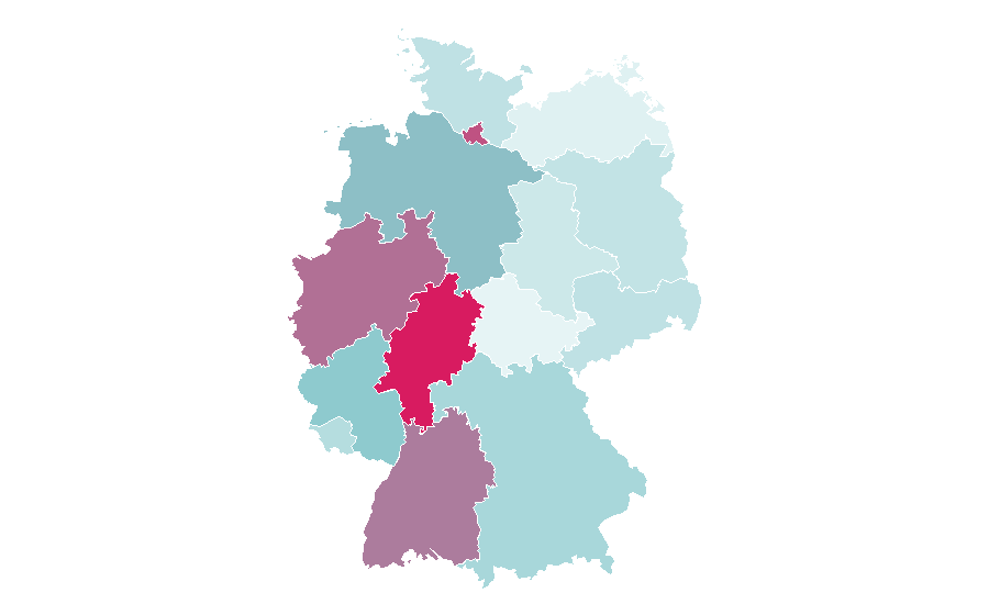 Affinity by region — Haftbefehl, Germany