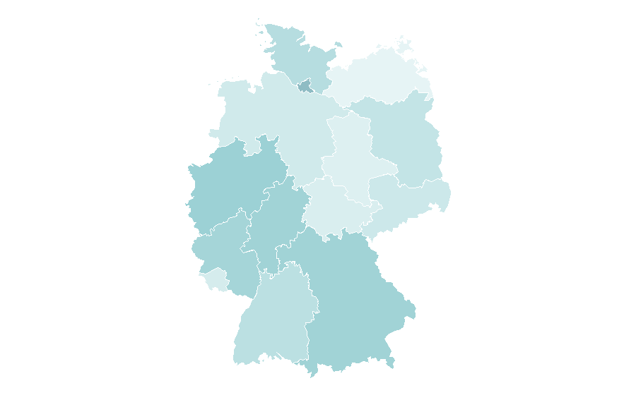Affinity by region — Javier Bardem, Germany
