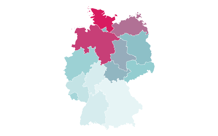 Affinity by region — Johannes Oerding, Germany