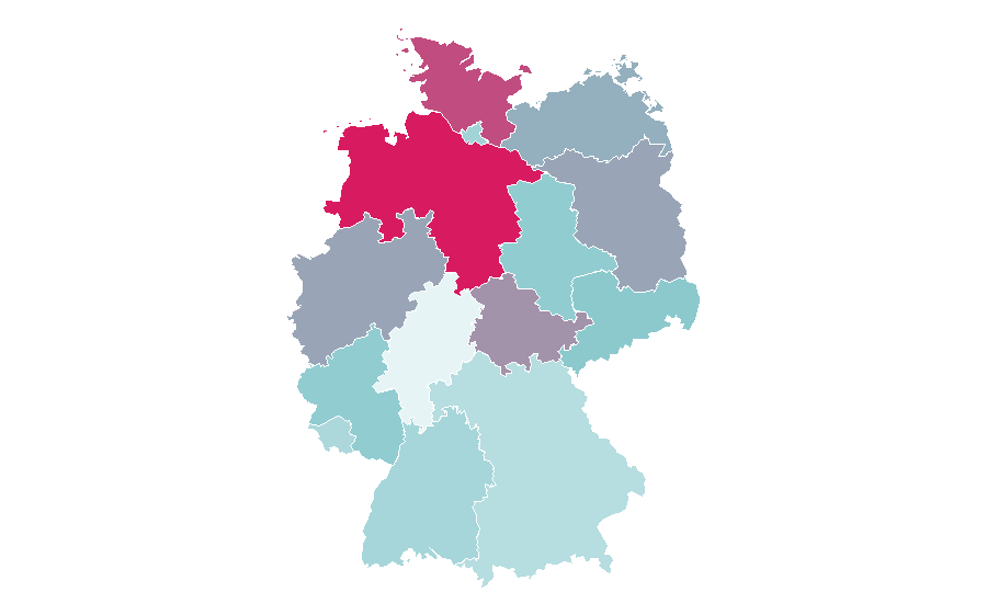 Affinity by region — Lena Meyer-Landrut, Germany