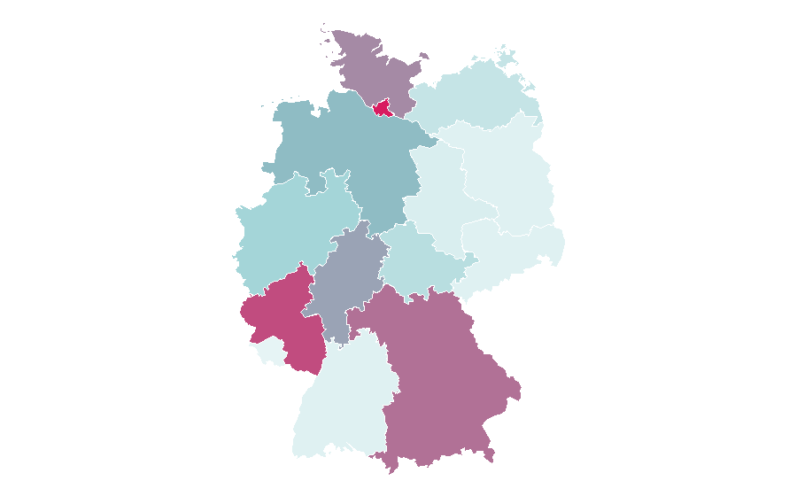 Affinity by region — Los Angeles Rams, Germany