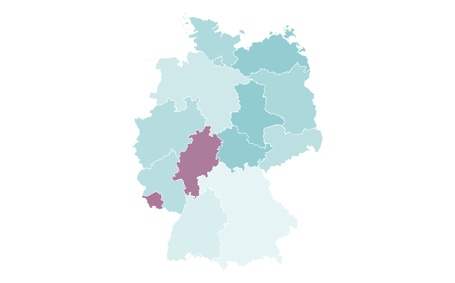 Affinity by region — MBC 3 (Middle East), Germany