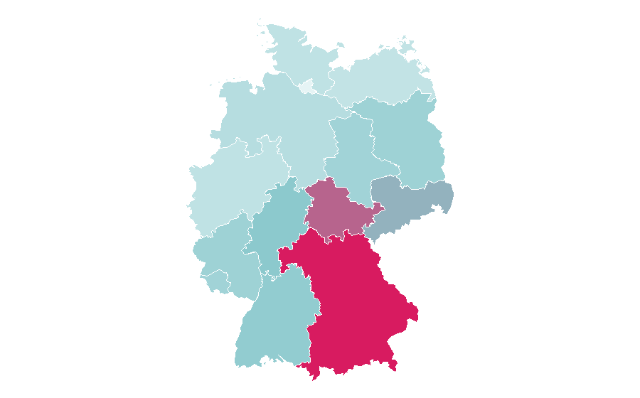 Affinität nach Region — Metallica, Deutschland