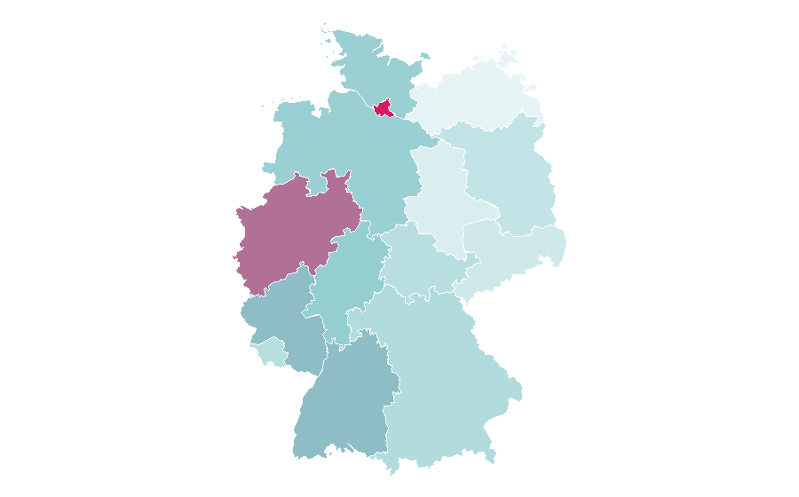 Affinity by region — Michael Jackson, Germany