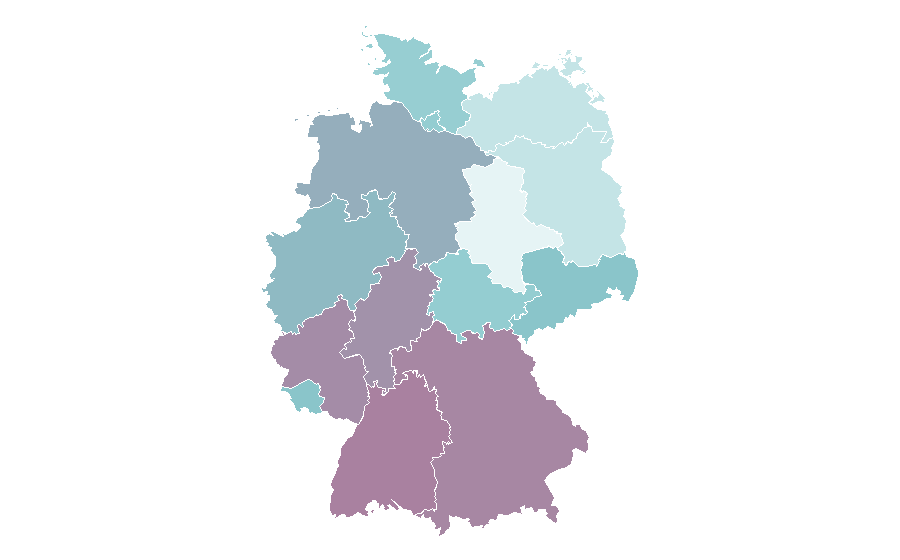 Affinity by region — Minesweeper, Germany
