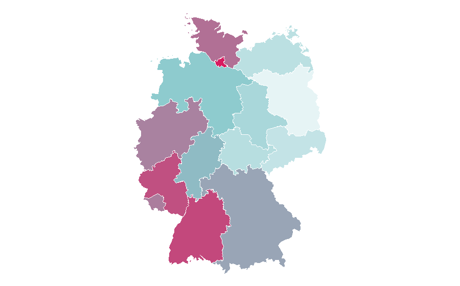 Affinity by region — Mix Markt, Germany