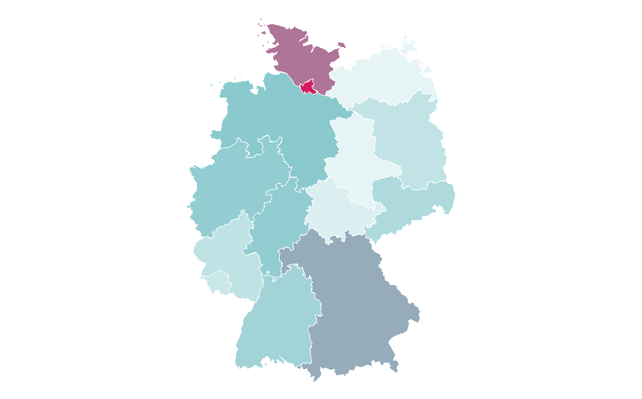 Affinity by region — Mord auf Ex, Germany