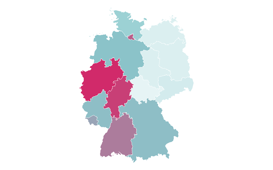 Affinity by region — Real Madrid Club de Fútbol, Germany