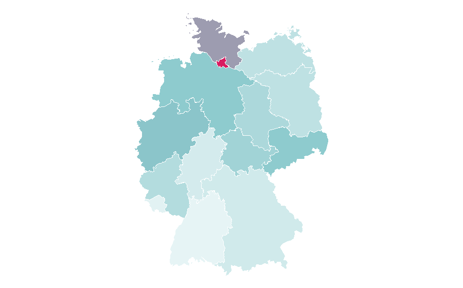 Affinity by region — Robbie Williams, Germany