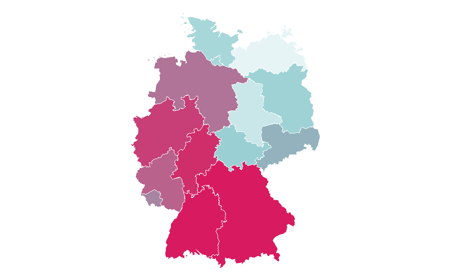 Affinity by region — SEAT, Germany