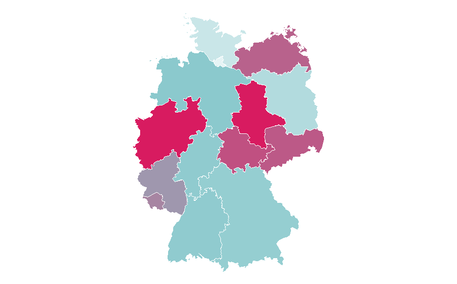 Affinity by region — TEDi, Germany